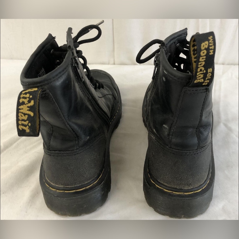 JUNIOR 1460 OVERLAY LEATHER BOOTS size 4m - Picture 4 of 6